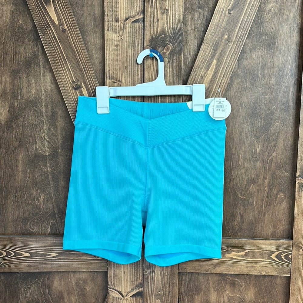 Aerie Blue Bike Shorts Stretchy Athletic Wear